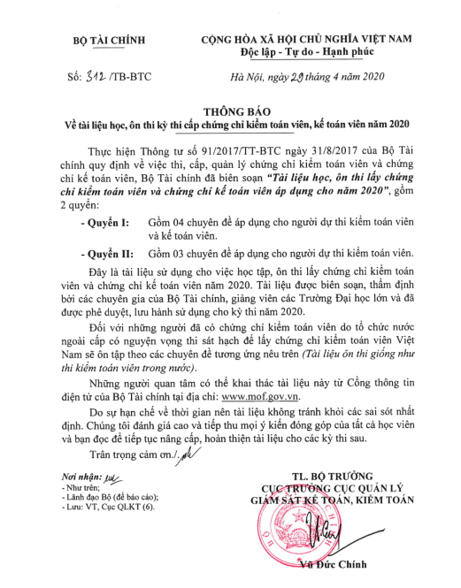 tài liệu ôn thi kiểm toán viên